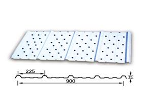 沖空吸音型彩鋼板-沖孔吸音彩鋼板